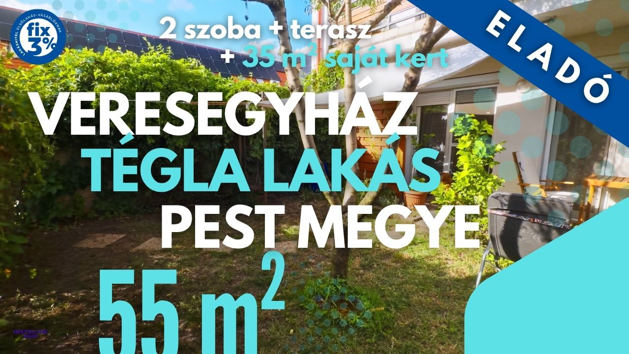 Veresegyház sajárt kertes tégla lakás ingatlanfilm