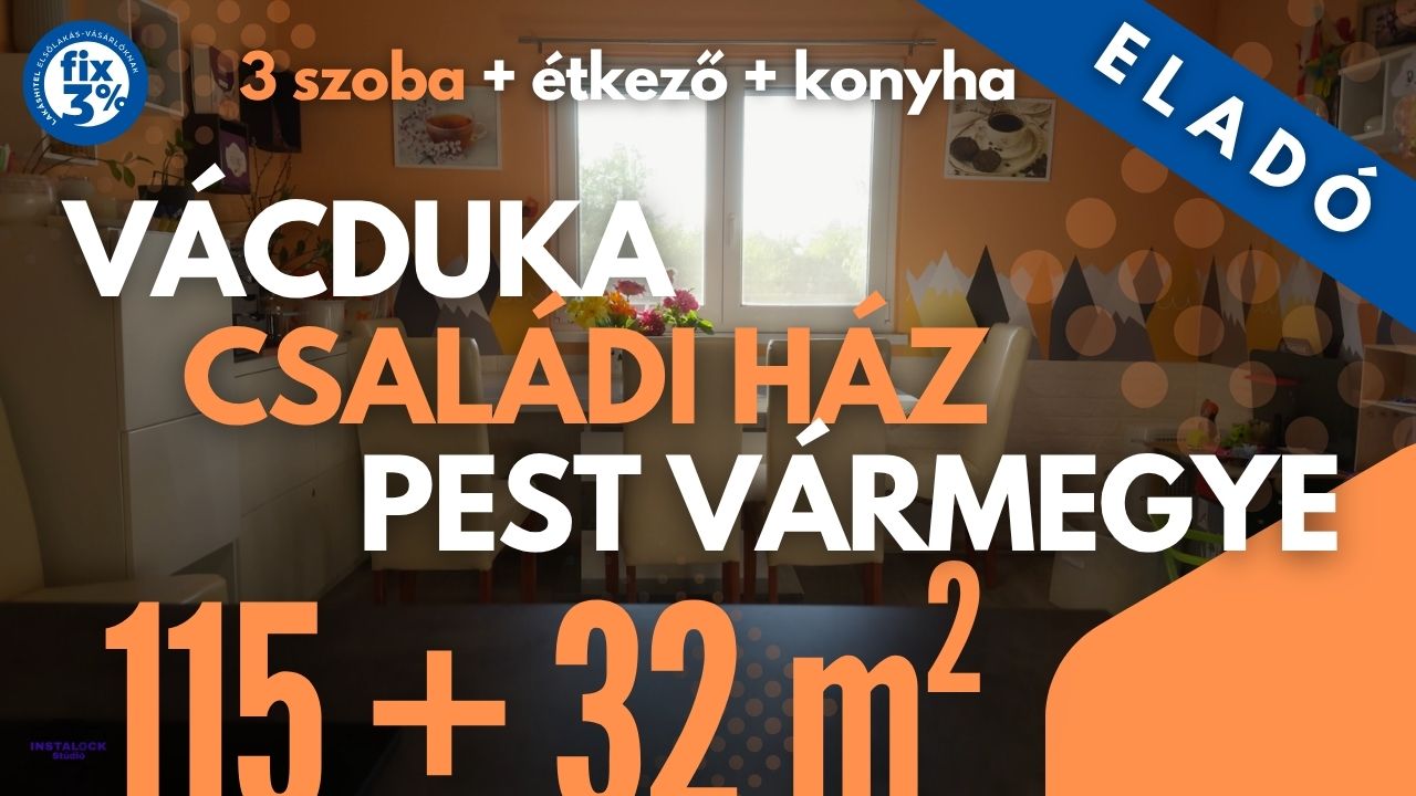 Vácduka panorámás családi ház ingatlanfilm